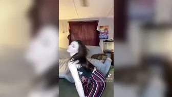 Skinny white girl shaking her ass #4