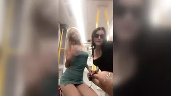 Imagine bumping into these two on the train #3