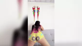 @hannaroldan7 slow motion sexy colombian twerking camerltoe in shorts #4