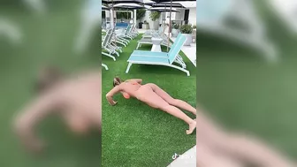 Pushing up poolside #2