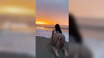 @laupalaciio777 doggy style at beach #2