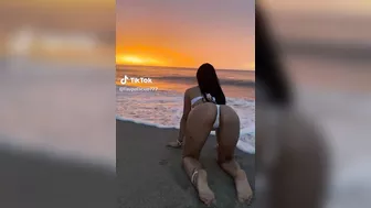 @laupalaciio777 doggy style at beach #3