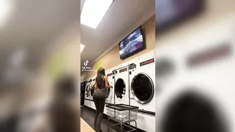 Goes to laundromat to snow off her ass #2