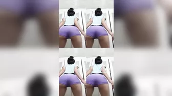 sexy teen mexican twerking in shorts @alejaezqu38 aleja ♥️♥️ #4