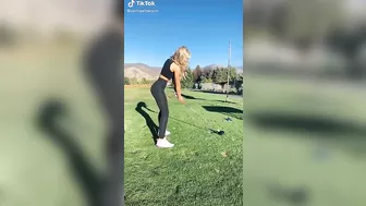 Never liked golf but I would tap it right in for her