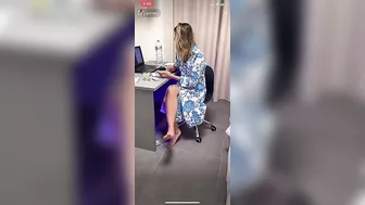 @ukinitaly showing off her Ukrainian feet to viewers #2