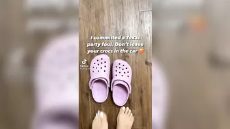 massive feet in crocs