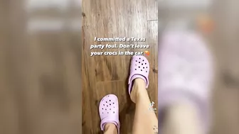 massive feet in crocs #4