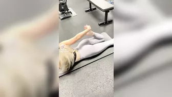 Blonduhhhh on TikTok with the stretching and feet♥️♥️♥️♥️ there’s a ♥️♥️♥️♥️ #2