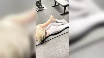 Blonduhhhh on TikTok with the stretching and feet♥️♥️♥️♥️ there’s a ♥️♥️♥️♥️ #3