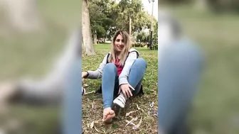 dirty socks on the park then beautiful soles #3