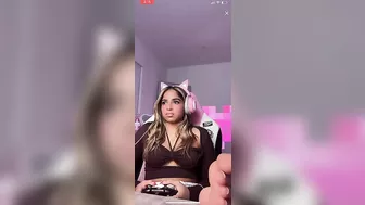 Gamer girl showing feet while playing ♥️♥️♥️♥️ #2