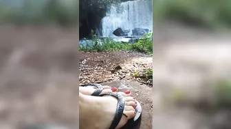 Feet in the waterfall you like it #3