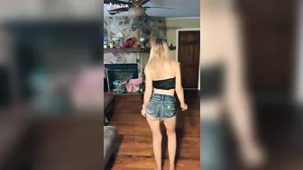 Booty falling out the shorts #2