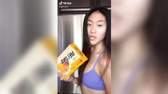 sucking on mango popsicle #2