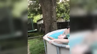 Loving this new trend on TikTok - the pool exit