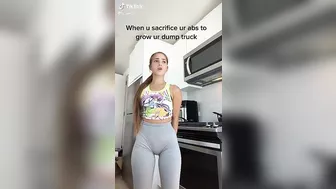 Showing off her dump truck #3