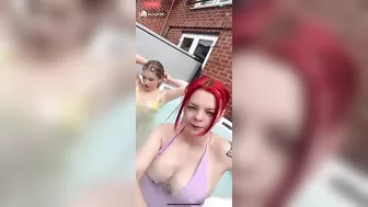 Her swimsuit could not keep up with the demands of TT live ♥️♥️ #2