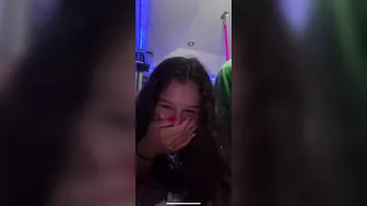 Best clip I could from her TikTok live #2