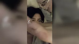 Asian Girl shows feet in Tiktok