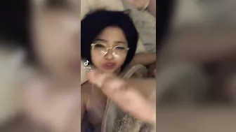 Asian Girl shows feet in Tiktok #3