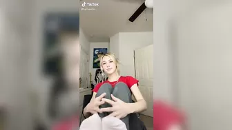 Blonde Girl Wiggles Toes in Socks #2