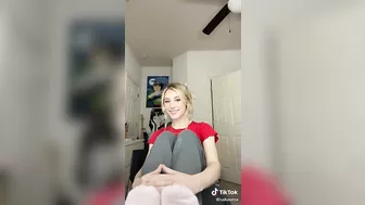 Blonde Girl Wiggles Toes in Socks #4