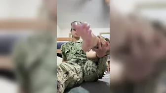 Military girl feet #4