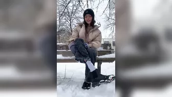 who would lick the snow off her feet? #2