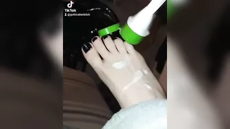 I wonder what else I could cover my feet in!