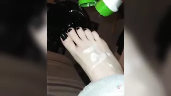 I wonder what else I could cover my feet in! #4