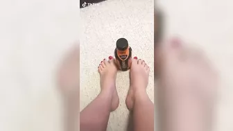 footjob on a bottle