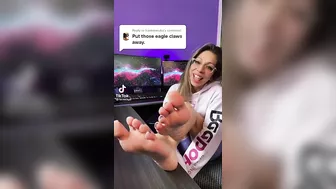 @lunaslays (Jessica) posted her new TikTok video showing off her beautiful hot sexy soles after going live yesterday!! #2