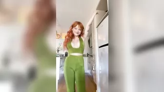 Juicy ginger jiggling her jugs #4