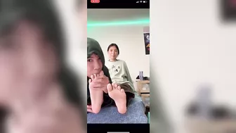 Foot worship video of the turbo green tik tok #2