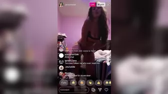 Yesismood on tiktok got wild on her insta live ♥️♥️ #3