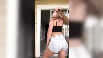 Tight ass in jean shorts #3