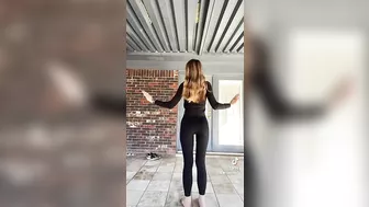 It’s a challenge with tights on #2