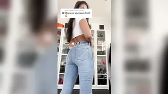 Phat ass squeezing into jeans .... #3