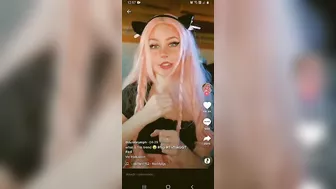 She is even twisting her hands a little #4