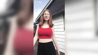 Busty ginger teen with a little choke