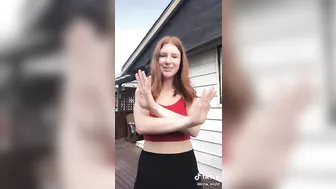 Busty ginger teen with a little choke #4