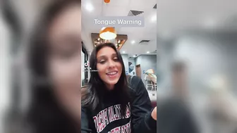 She wants to be a pornstar so bad. Dragon tongue tart ♥️♥️ #4