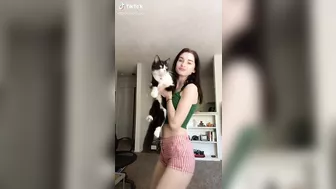 Playing with her pussy, while moving that cake #2