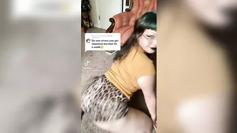 Goth girl shaking her phat ass #2