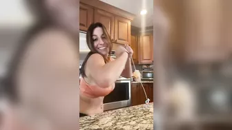 Love how her big milkers just bounce around so nice #4